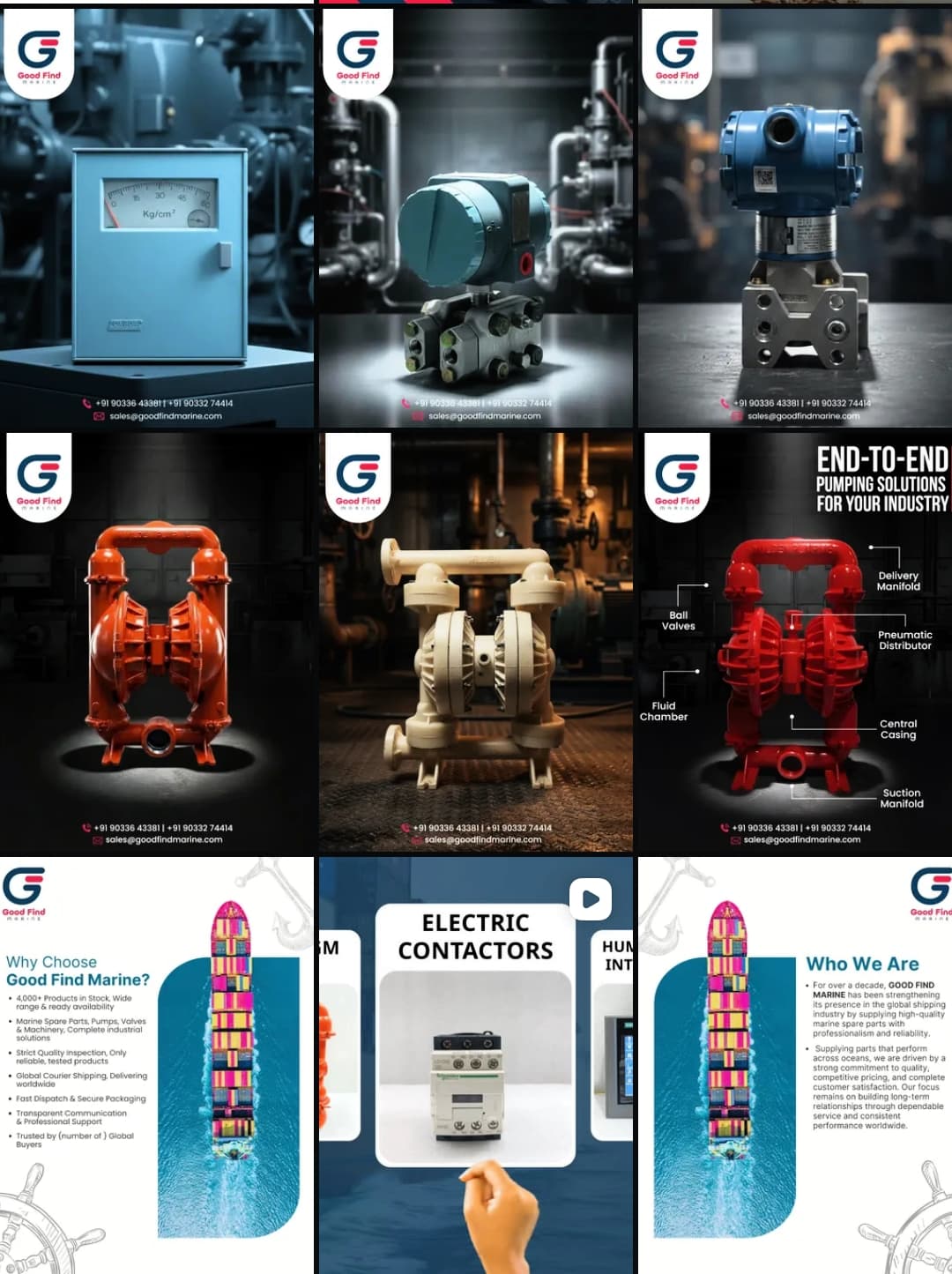 Good Find Marine — Social Media Marketing, Bhavnagar, Industrial Spares & Products Exporter
